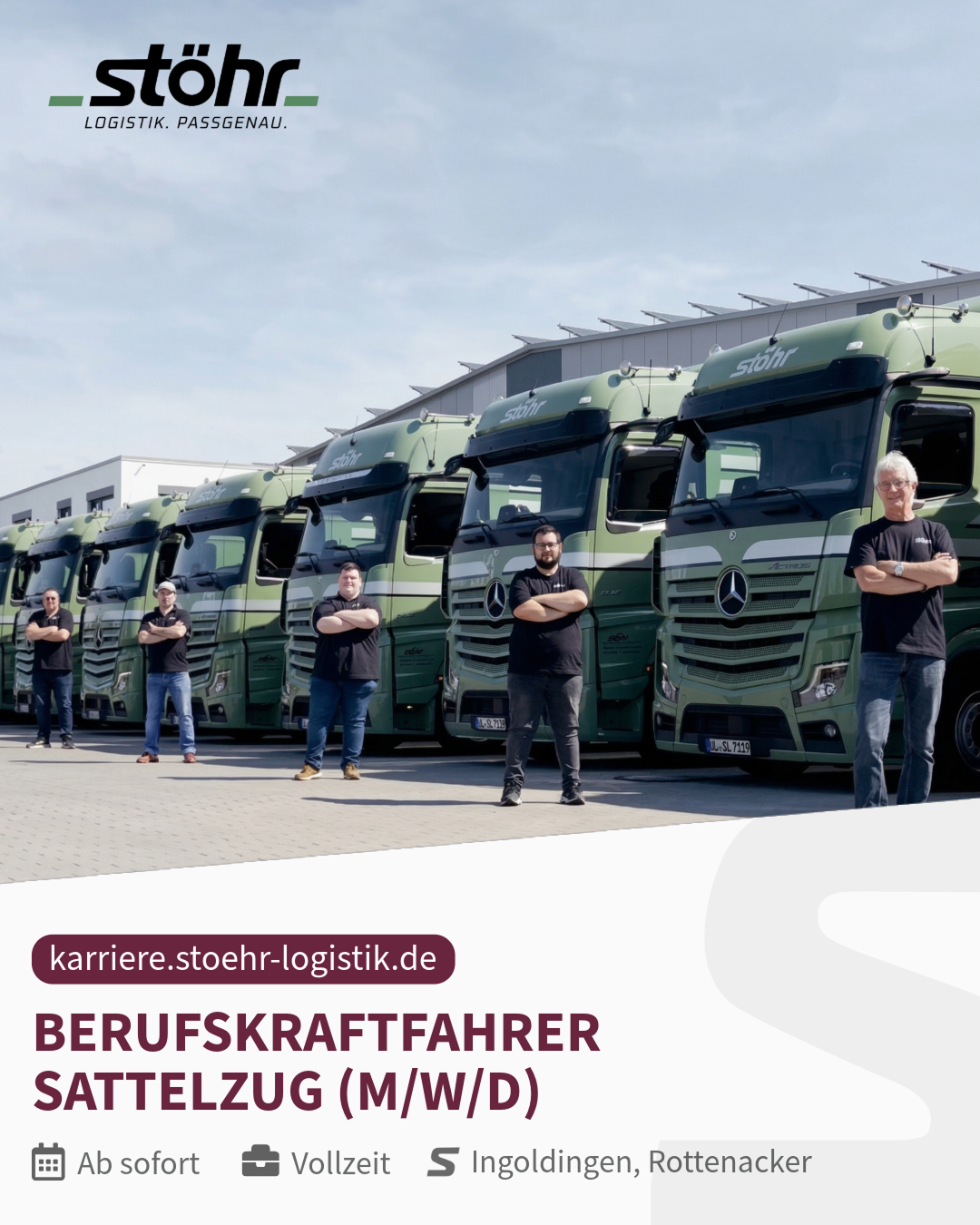 Karriere-Post: Berufskraftfahrer Sattelzug